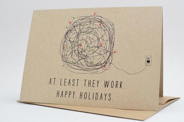 Новогодние открытки со смешным дизайном