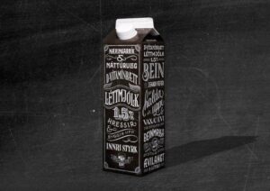 упаковка исландского молочного бренда