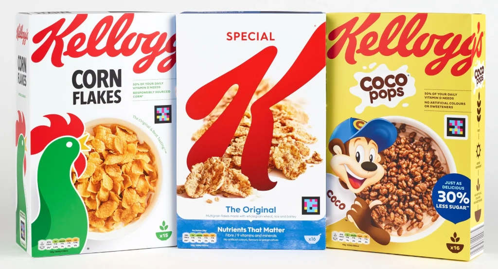 Kellogg’s.  коди NaviLens.